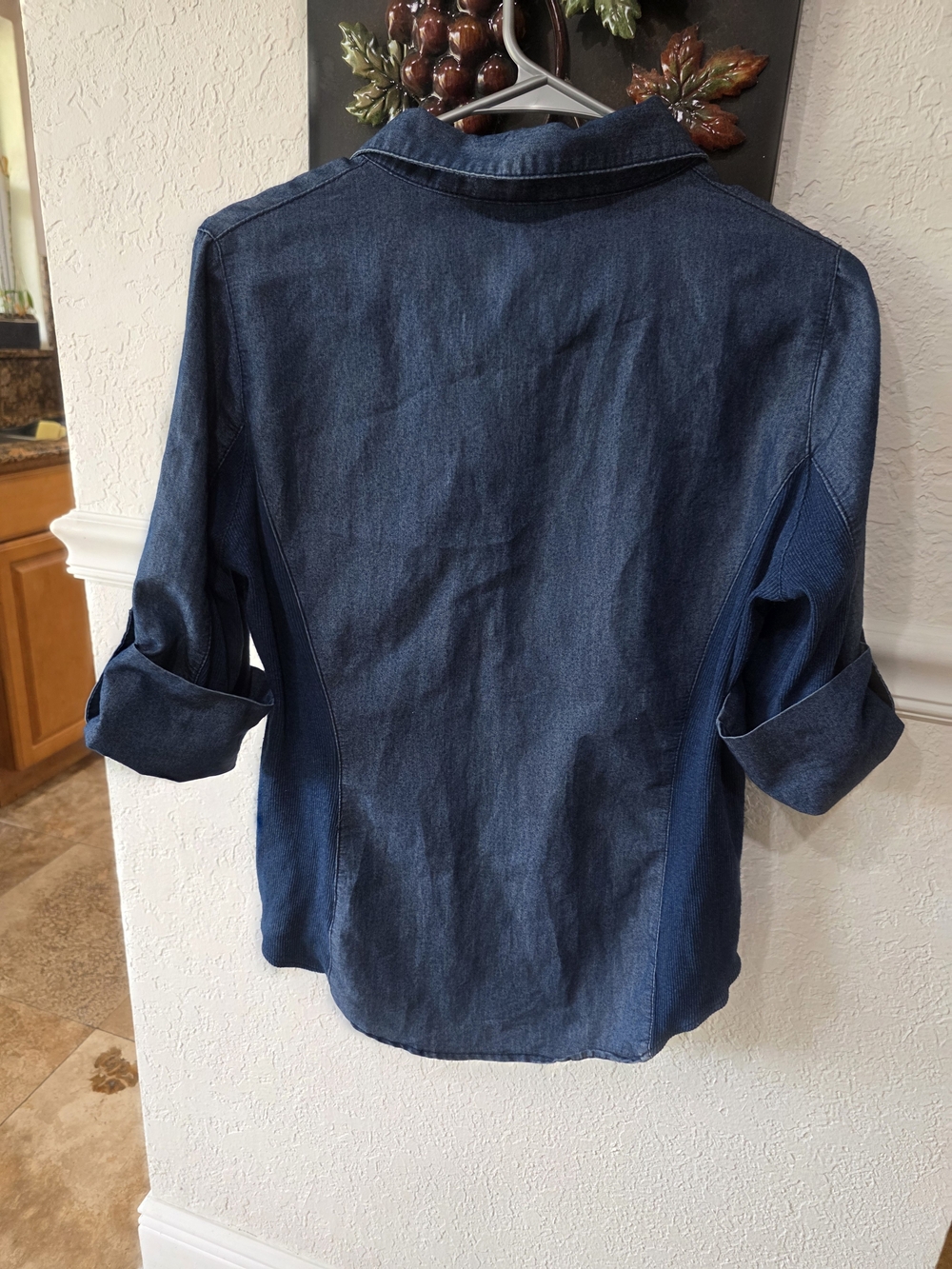 Ci Sono Dark Blue Denim Button-Up Shirt - Picture 2 of 8